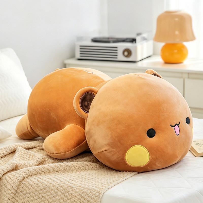 Cuscino da sonno a forma di coniglio in peluche con fasce per le gambe per bambini e adulti