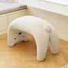 Armless Dressing Chair Plush Shoe Changing Stool Cream Style Makeup Stool  Makeup Room