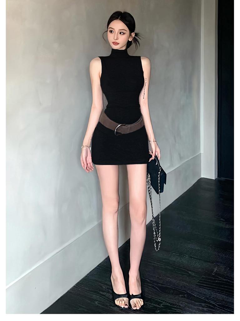2025 American Spicy Girl Sleeveless Slim Fit Summer Dress – Unique Design