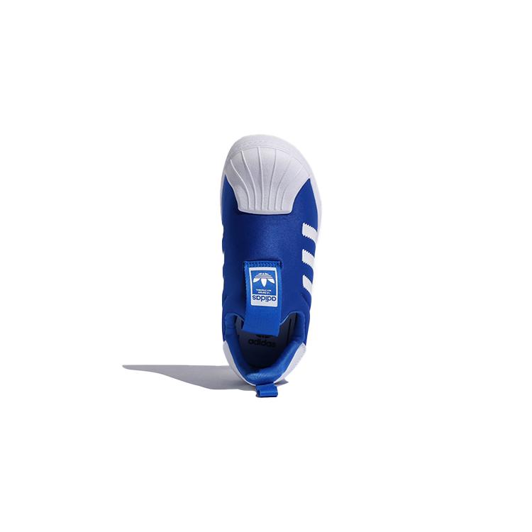 adidas Originals Superstar 360 C Low Top Skateboard Shoes Blue White Children Aged 3 7 Years Old EF6632