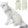 Coppthinktu Cat Recovery Suit Cat Onesie for Cats After Surgery, Breathable Cat Spay Surgery Recovery Suit for Abdominal Wound, Soft Cat Surgical