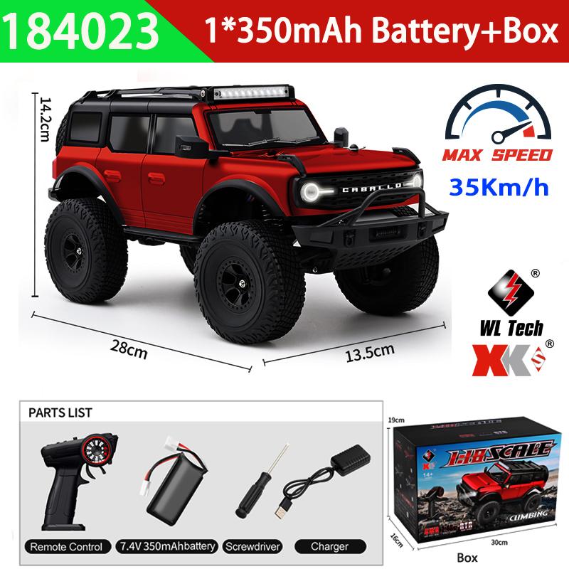 

Wltoys 4WD Climbing RC Car With Full-Scale Controller LED Differential and Cruise Control Outdoor Remote Control Racing Vehicle