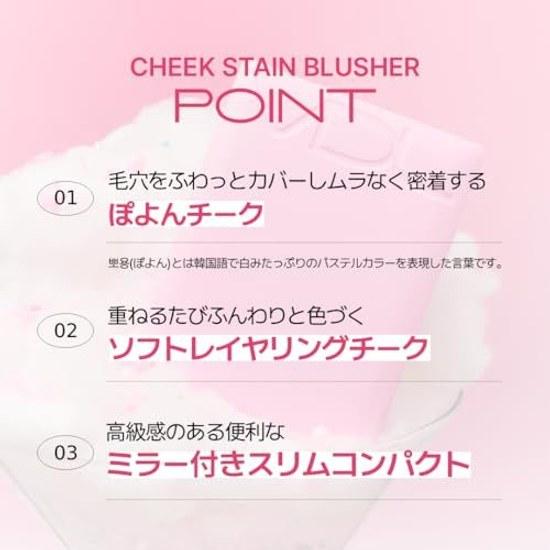 VDL Cheek Stain Blusher 15 Vintage Rose (elegant cute color mature impression) powder warm undertone cool poyon Korean cosmetics collaboration