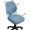 2Pcs/set Anti-dirty Split Office Chair Cover Elastic Lift Rotating Chair Cover  for Home&Office