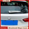 2Pcs ABS Chrome Car Rear Windshield Wiper Cover Trim Decoration Sticker for BMW X1 F48 2016 2017 2018