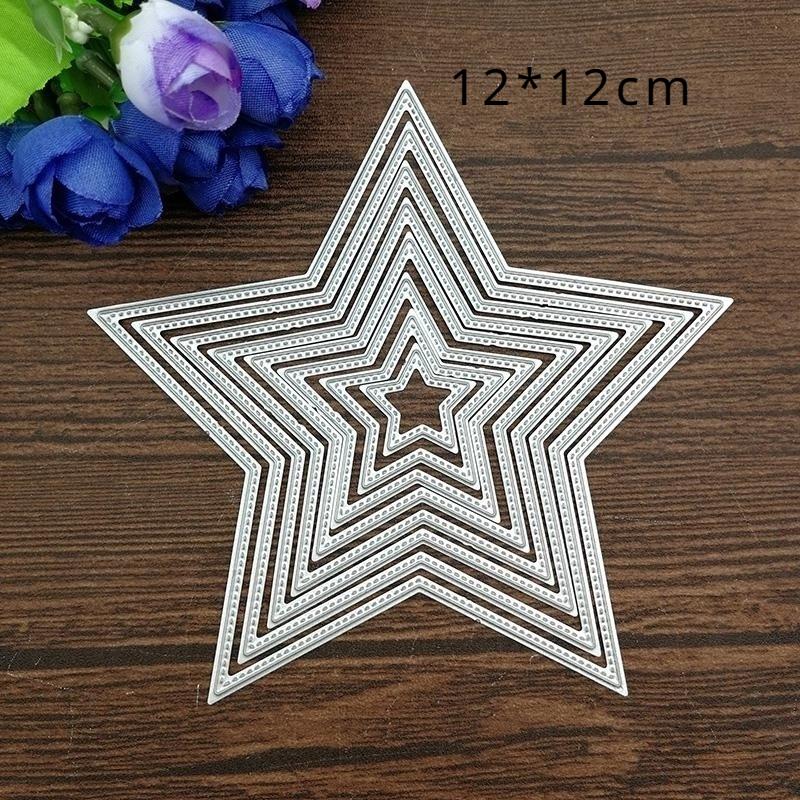 Scatola Sfondo a Griglia Stencil Fustella Taglio Metallo Scrapbooking Album Fotografico Cartoncino Decorativo Artigianato Fustella