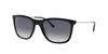 RB4344 Gradient Blue Polar 56 Ray-Ban Men's Sunglasses, Black/Blue Lens,