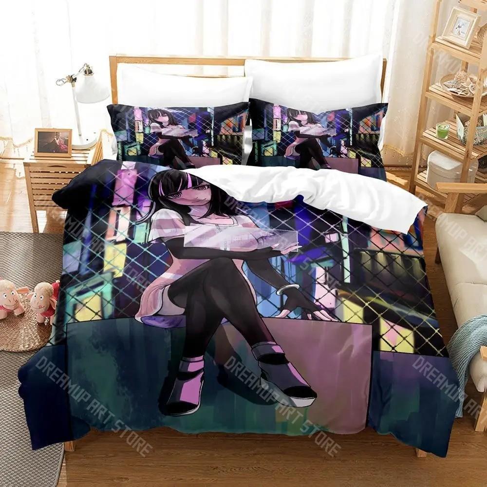 3D Printed Akudama Drive Anime Bedding Set for Boys Girls Duvet Cover And Pillowcase Twin Queen King Full Single Double Sizes