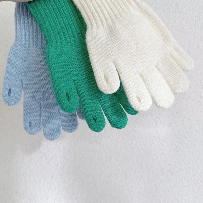 Weiche & Warme Fingerlose Handschuhe Verspielte & Bunte Fünffingerhandschuhe für Jungen & Mädchen Perfekt für Herbst & Winter Langlebig
