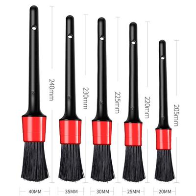 5Pcs Car Detailing Brushes Clean Seat Detail Brush Car Wash Slit Brush For Car