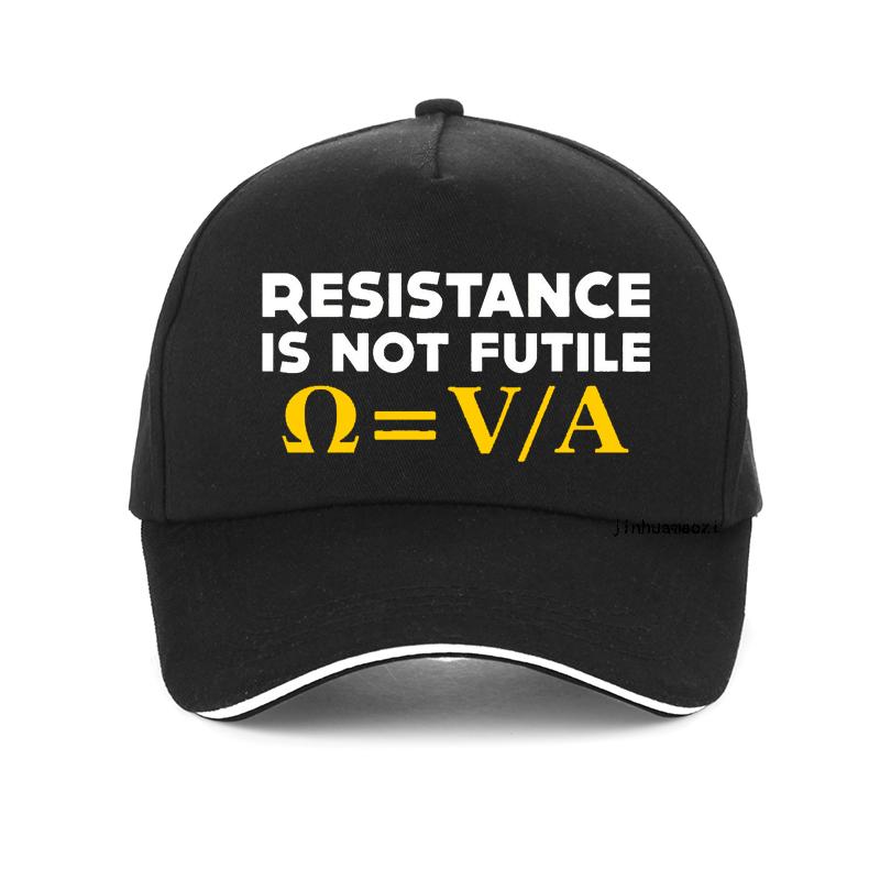 Resistance Is Not Futile Hat Electrician Science Funny Baseball Cap Men To Be Or Not To Be Electrical Engineer Golf Hats Adjustable