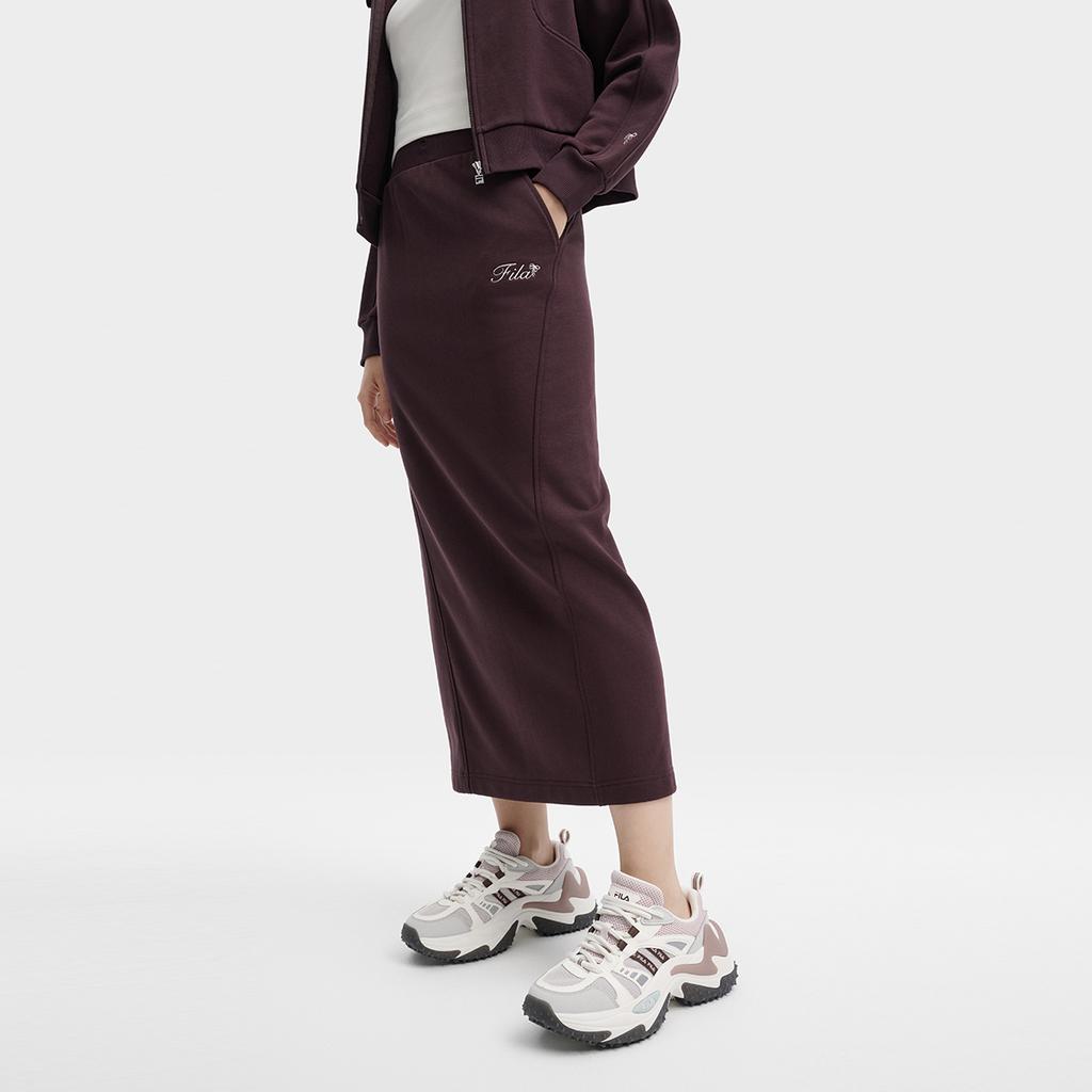 New FILA Casual Short Skirts Women's Sandalwood Brown F11W439309FBN