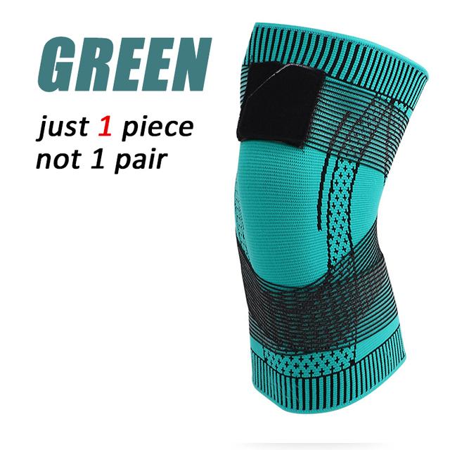 

1 шт. компрессионные наколенники баскетбольный рукав протектор эластичный наколенник скобка пружинная поддержка волейбол бег силиконовый футбол XXXL зелёный