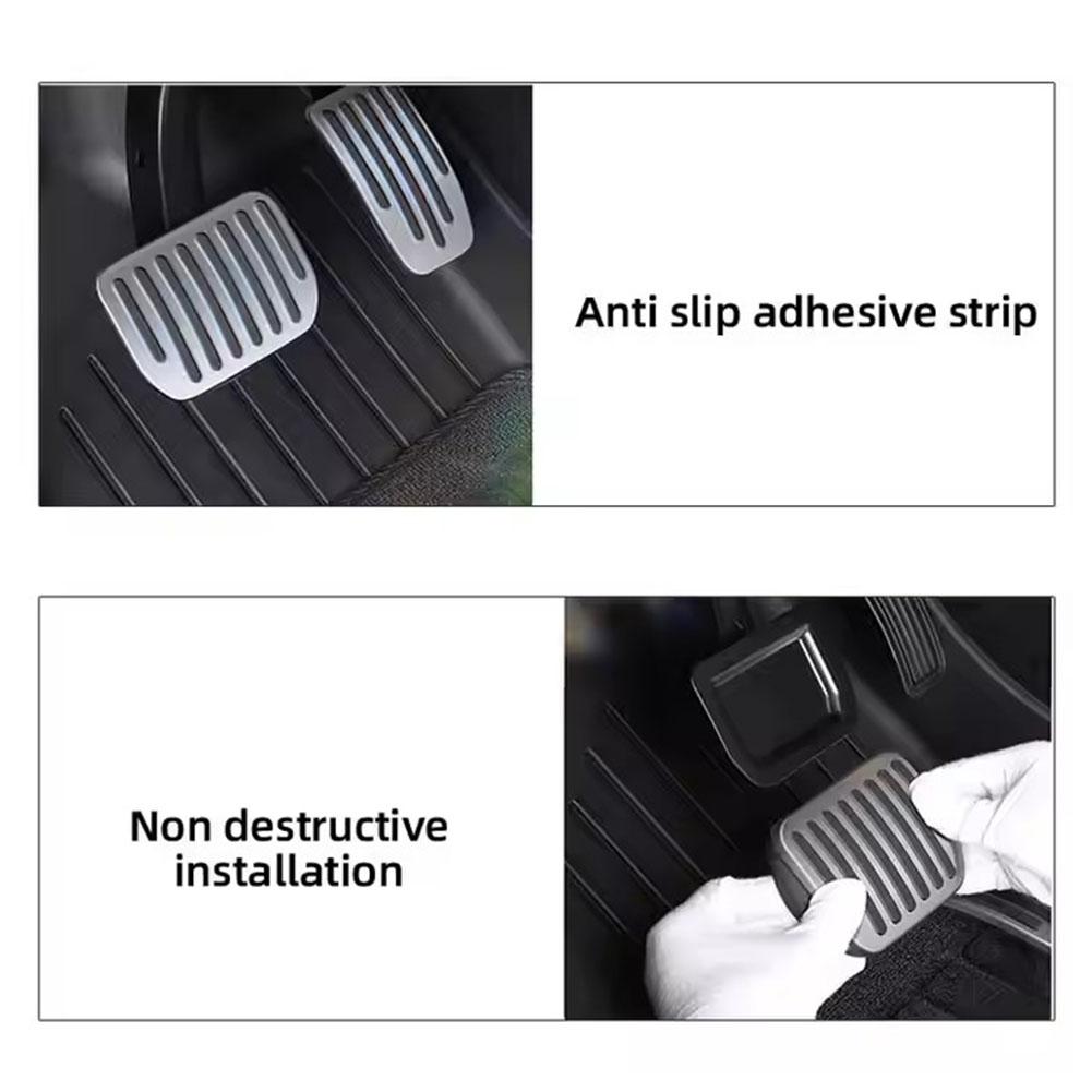 Brake Accelerator Pedals Cover Comfortable Anti-slip Accelerator Brake Rest Pedal  For Tesla Model Y Launch Juniper Highland
