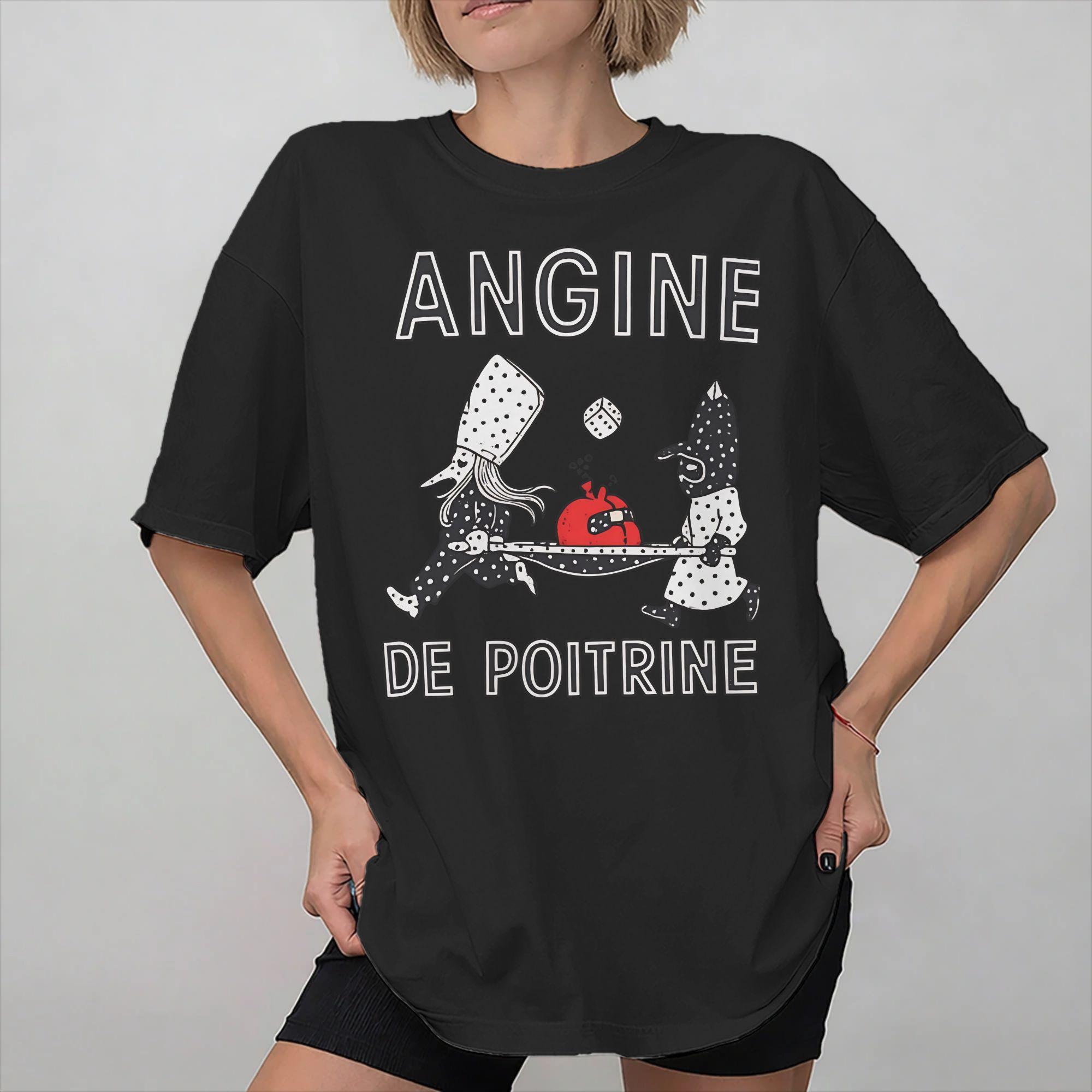 

Angine de Poitrine Band Мерч Унісекс Футболка Чиста Бавовна Футболка З Графічним Принтом Футболка Одяг L