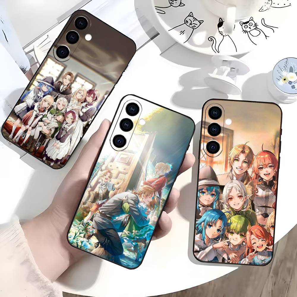 M-Mushoku Tensei Jobless Reincarnation Phone Case For Samsung Galaxy A73,A72,A71,A70,A53,A52,A51,Others Soft Black Cover