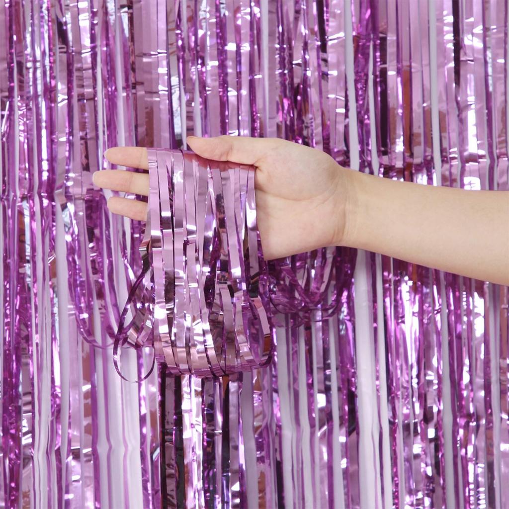 2/5 Pack Party Decorations Curtain Party Foil Fringe Birthday Decorations Photo Booth Streamer Theme Bachelorette Graduation Party Decorations
