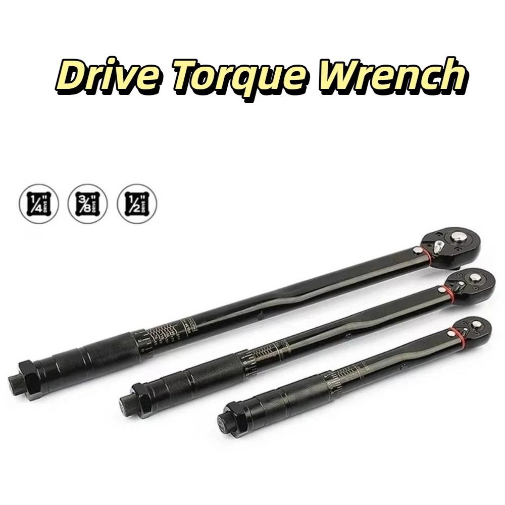 5-25Nm 19-110Nm 40-210Nm Drive Torque Wrench 1/2" 3/8"1/4" Hand Tool Ratchet Wrench Auto Repair