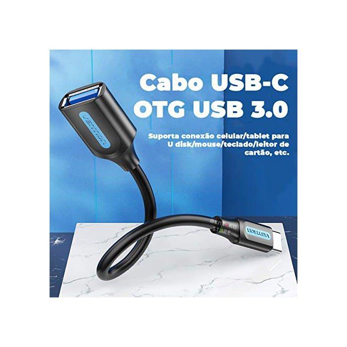 Adaptateur Type C - Vention - VECCVBB - USB 3.1 - OTG - 5 Gbps - 15 Cm