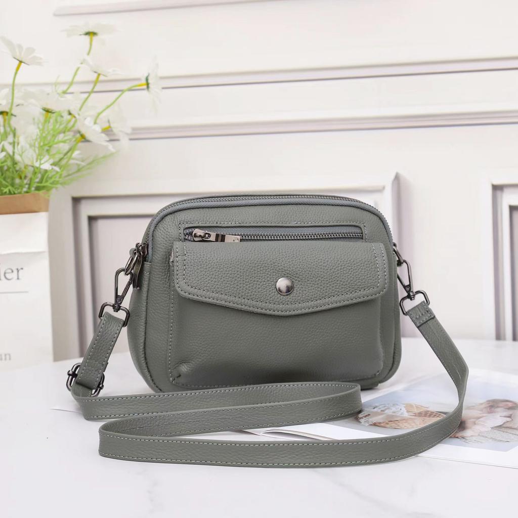 New Autumn and Winter Versatile Casual Shoulder Bag, Fashionable Soft Leather Small Bag, Genuine Leather Messenger Women's Bag