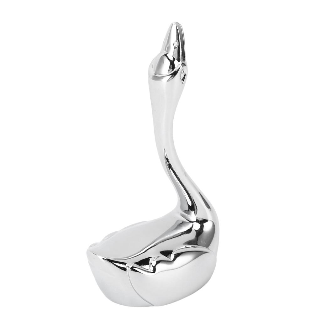 Swan Chopstick Rest Stainless Steel Exquisite Decorative Chopstick Spoon Fork Holder for Dining Table