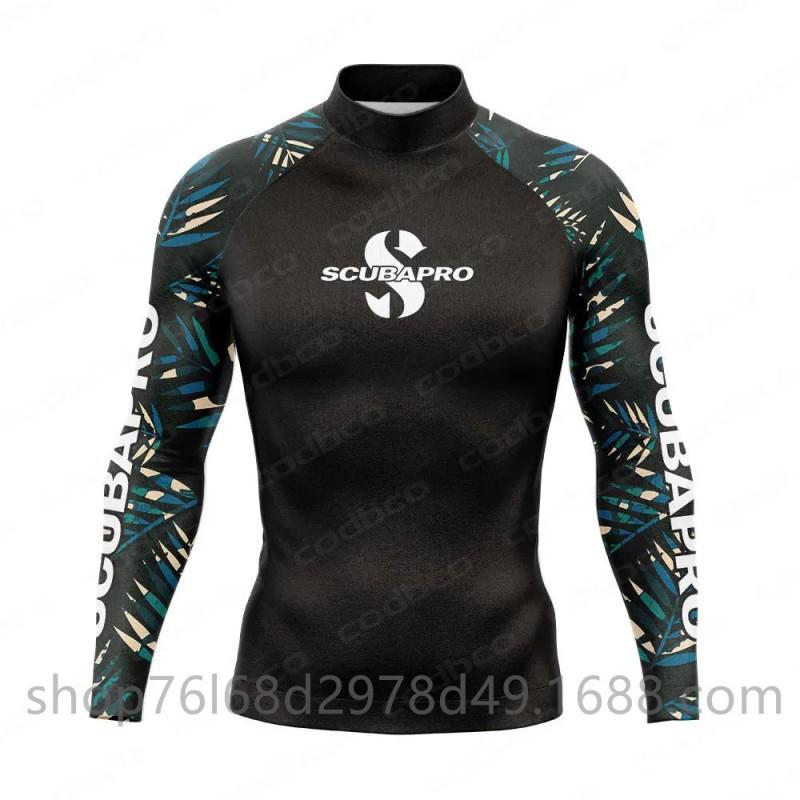 SCUBA Surfing Wear Outdoor Sunscreen Snorkeling Swimwear Long-sleeved Split Top Quick-drying Diving Suit Support