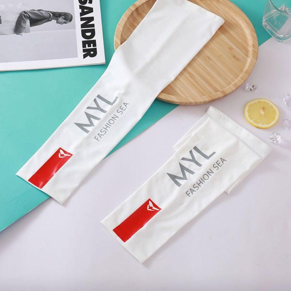 Sunscreen Ice Silk Arm Sleeves Arm Protection Ice Arm Warmers  Sports Equipment