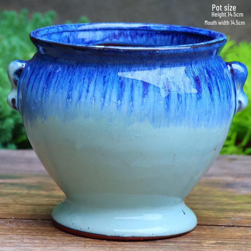 Sonderangebot: Retro Terrakotta Hoher Blumentopf für Sukkulenten oder Rettich