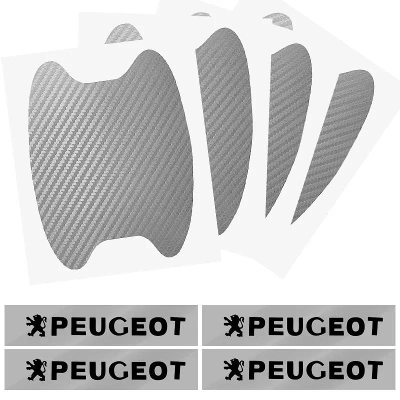 Autoaufkleber Auto Türaufkleber Auto Griff Kratzschutz Schutzfolie 8 Stück Auto Styling Für Peugeot 206 307 308 3008 207 208 407