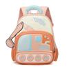 Backpack Cartoon Childrens With Excavator Design And Letter Print For Daily Use