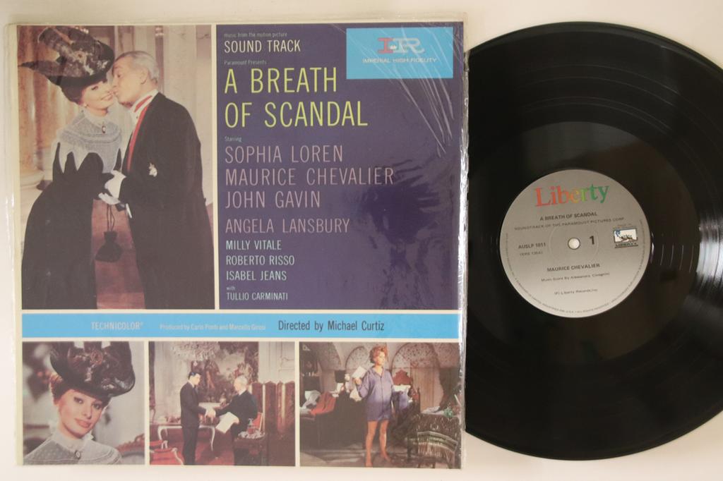 LP Record OST, ALESSANDRO CICOGNINI - A Breath Of Scandal AUSLP1011 LIBERTY Australia Soundtracks & Musicals Used