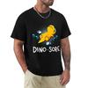 Dino Sore Funny Dinosaur Workout Gym Fitness Lifting T-Shirt Plus Size Basic Short Sleeve Top