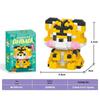 Lele Brothers Tiger Toy: Micro Particles Building Blocks for Children's Educational Model Assembly, Compatible with Lego