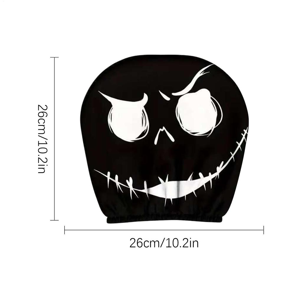Headrest Cover 2 Pieces Halloween Car Head Rest Cover Protector Decorative Accessories For Automotive SUV Road Trip Daily