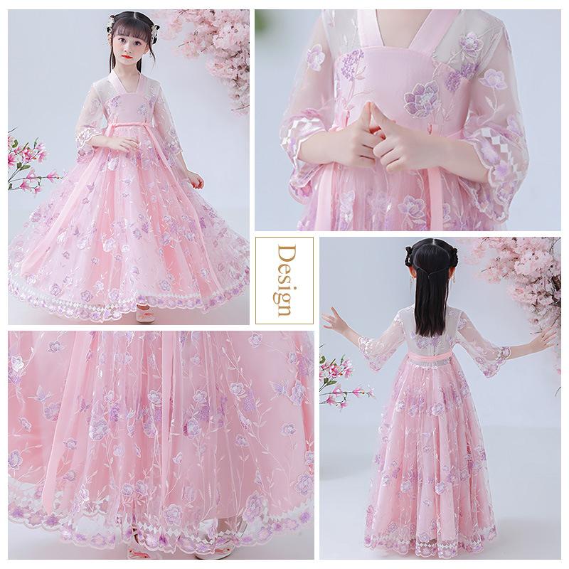 Girl Hanfu Ancient Costume Children Chinese Style Little Girl Dress Tang Dress Princess Skirt National Costume Children