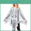 Spooky Skeleton Lace Shawl Perfect For Halloween Parties