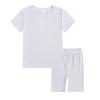 1-13 Years Kids Ribbed Structure T-shirt and Shorts Set Casual Loungewear