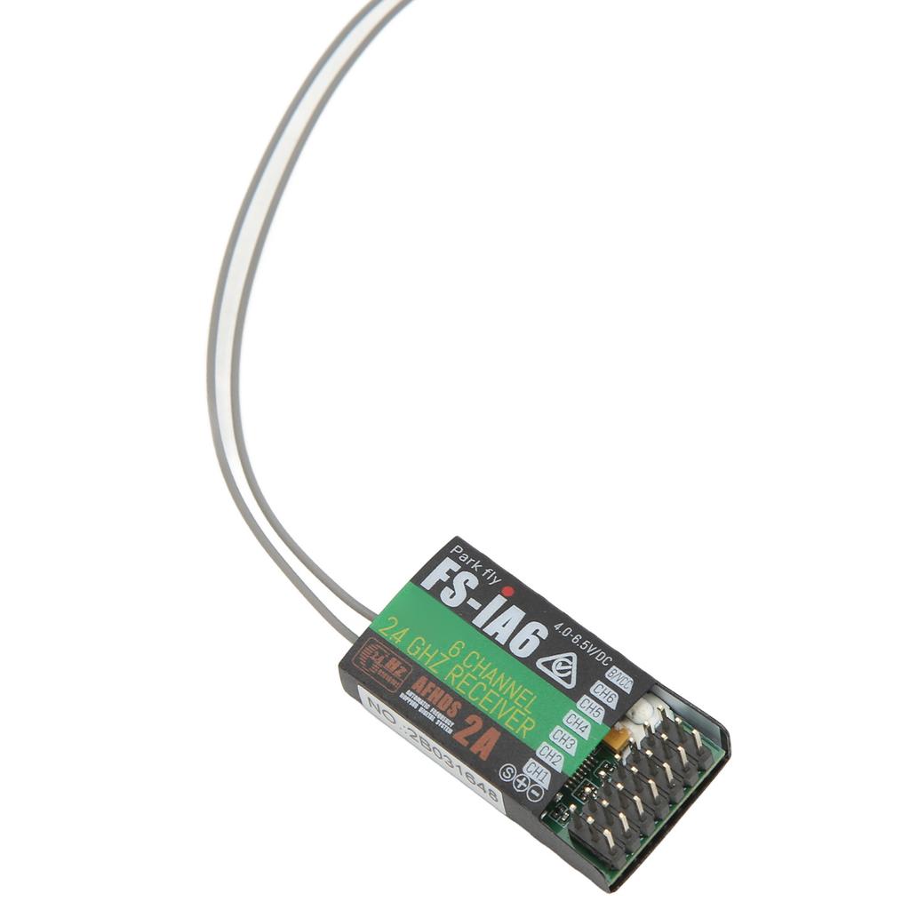 FS IA6 RC Receiver 2.4GHz 6 Channels with Dual Antenna RC Radio System Part for GT2E GT2F GT2G Transmitters