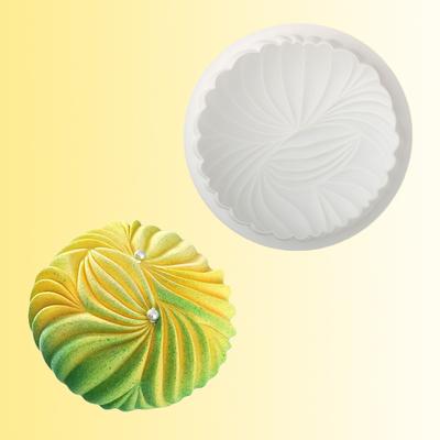 6 Inch Round Mousse Cake Mold Wrinkle Texture or Pearl Texture Design Silicone Cake Mold Kitchen Baking Supplies Dessert Tools