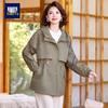 Women's Plus Size Hooded Windbreaker Jacket