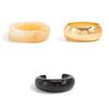 Salircon 3 Styles Fashion Geometric Resin Acrylic Bangle for Women Vintage Punk Hyperbole Metal Spring Bracelet Pulseras Jewelry