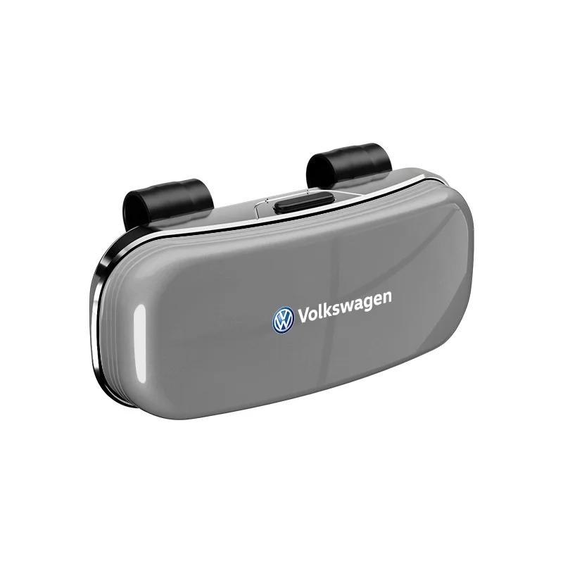 Car Glasses Box Shockproof Protective Sunglasses Storage Shell For VW GTI Polo Golf Passat Tiguan Arteon Touareg CC Taigo Caddy Zl0