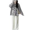 Spring and Autumn New Sweet Embroidery Knitted Cardigan Jacket Loose Large Size Top Cute Casual Sweater Women's