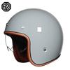 Lightweight Vintage Motorcycle Helmet With Visor Motorbike Riding 3/4 Open Half Helmet Retro Casco Moto 3C & Dot