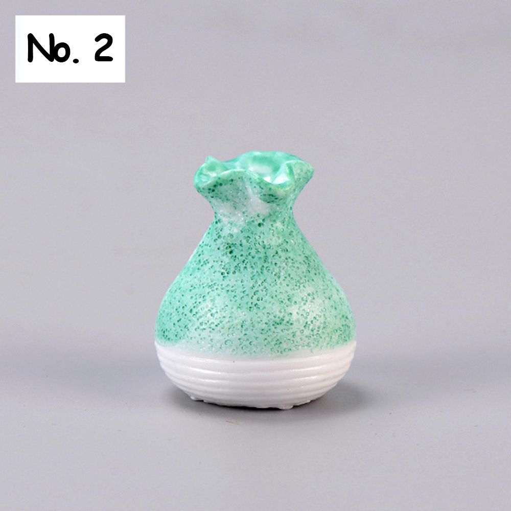 

1 PC DIY Accessories Ornament Figurines Resin Vase Micro Landscape Garden Decor Miniature Flowerpot NO.2