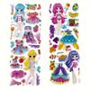 5pcs Girl Dress Up Stickers 3D Mermaids Princess Cute Reusable Puffy Stickers For DIY Craft Birthday Gift  ZSY