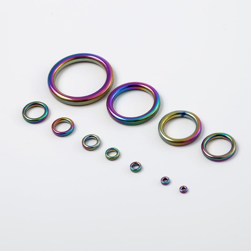 40Pcs Fishing Rod Ceramic Guide Rings 10 Size 0.18in to 1.17in Diameter Universal Replacement Colorful Fishing Rod Eye
