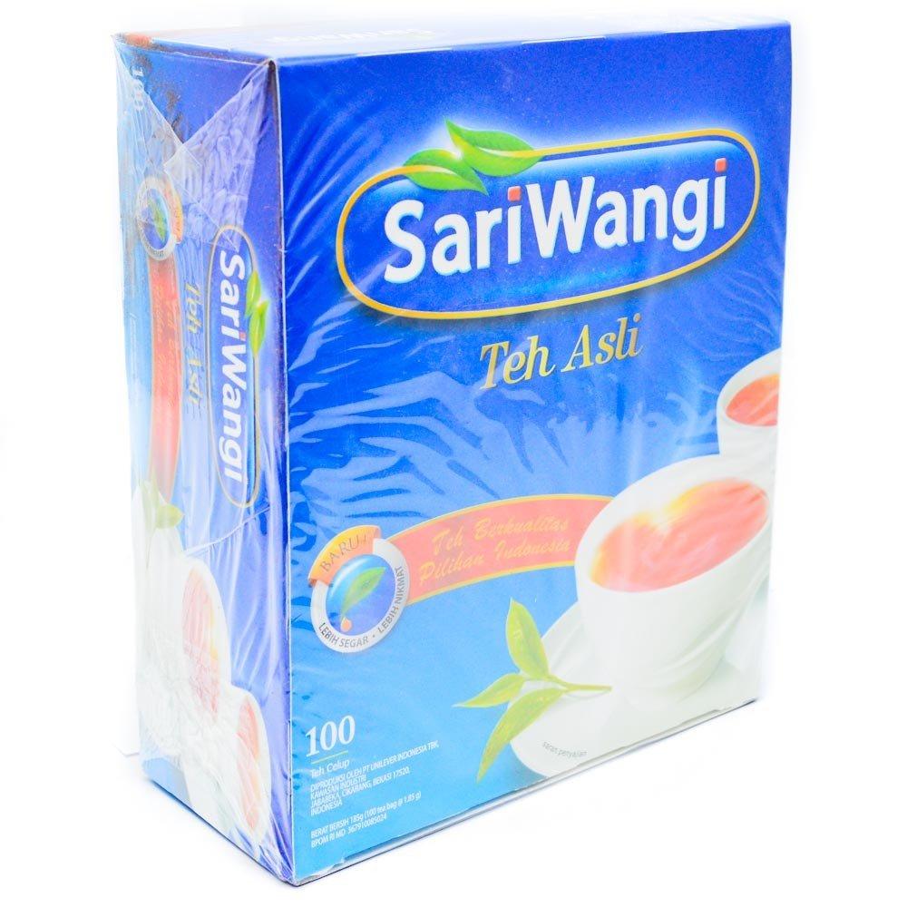 Unilever Indonesian black tea Sari Wangi x 100 packs souvenir popular black tea tea bag tea Java island tea leaves Java tea jasmine 1.85g [BALI [item]