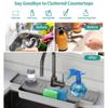 Thicken Silicone Splash Guard Behind Faucet Water Catcher Tray Sponge Holders  Home Gadgets