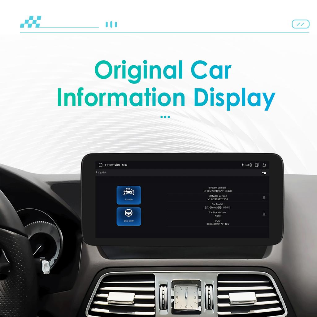 OSSURET Android 13 Auto Car Intelligent Systems Radio For Mercedes Benz E-Class C207 W207 A207 NTG 4.0 4.5 5.0 2-Door Autoradio Head Unit Bluetooth